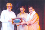 Jayabhaskar Receiving SNA Yuva Puraskar